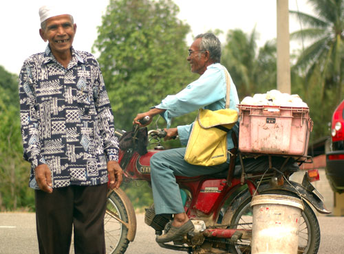 Local folk in Kampung Gadong, Rembau