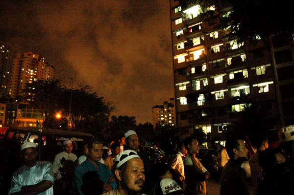 The crowd at the PKR ceramah in Kampung Kerinchi.