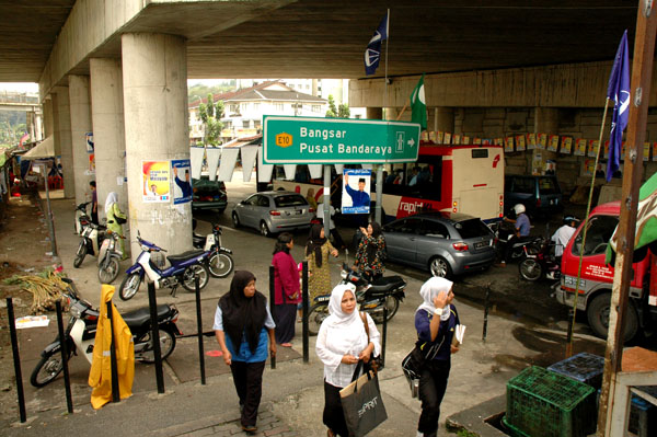 Outside the KTM station in Pantai Dalam.